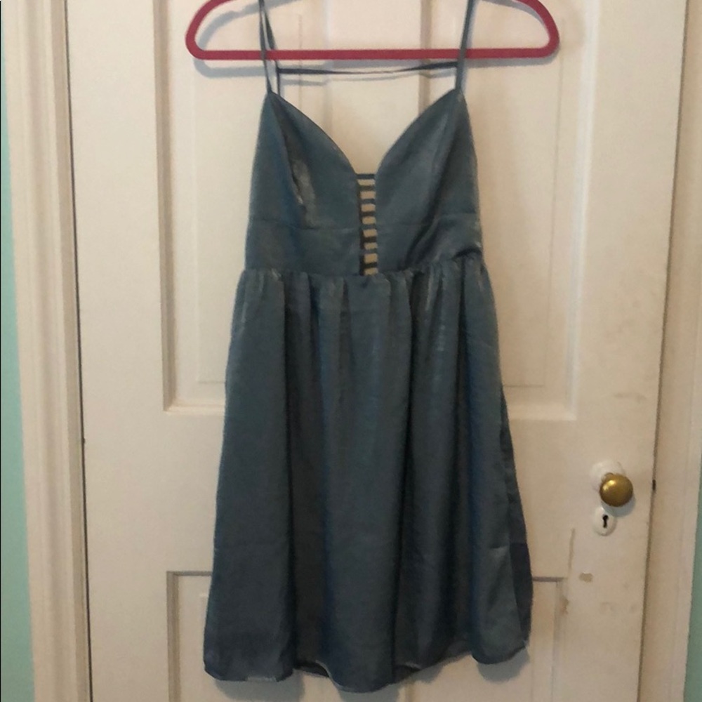 Blue babydoll dress